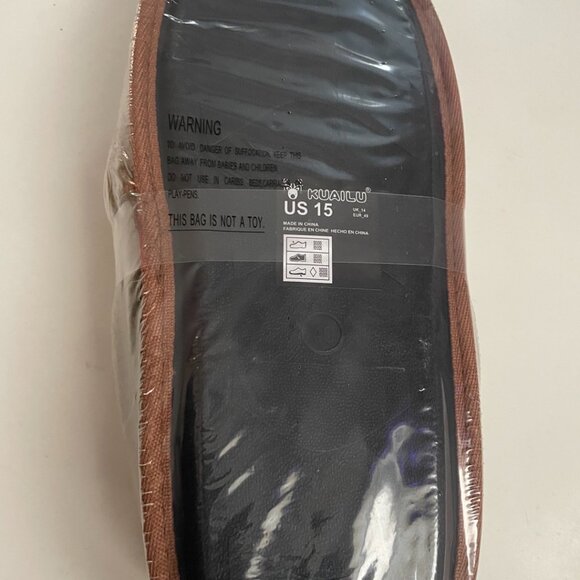 KuaiLu Men’s Wool House Slippers - Picture 9 of 13